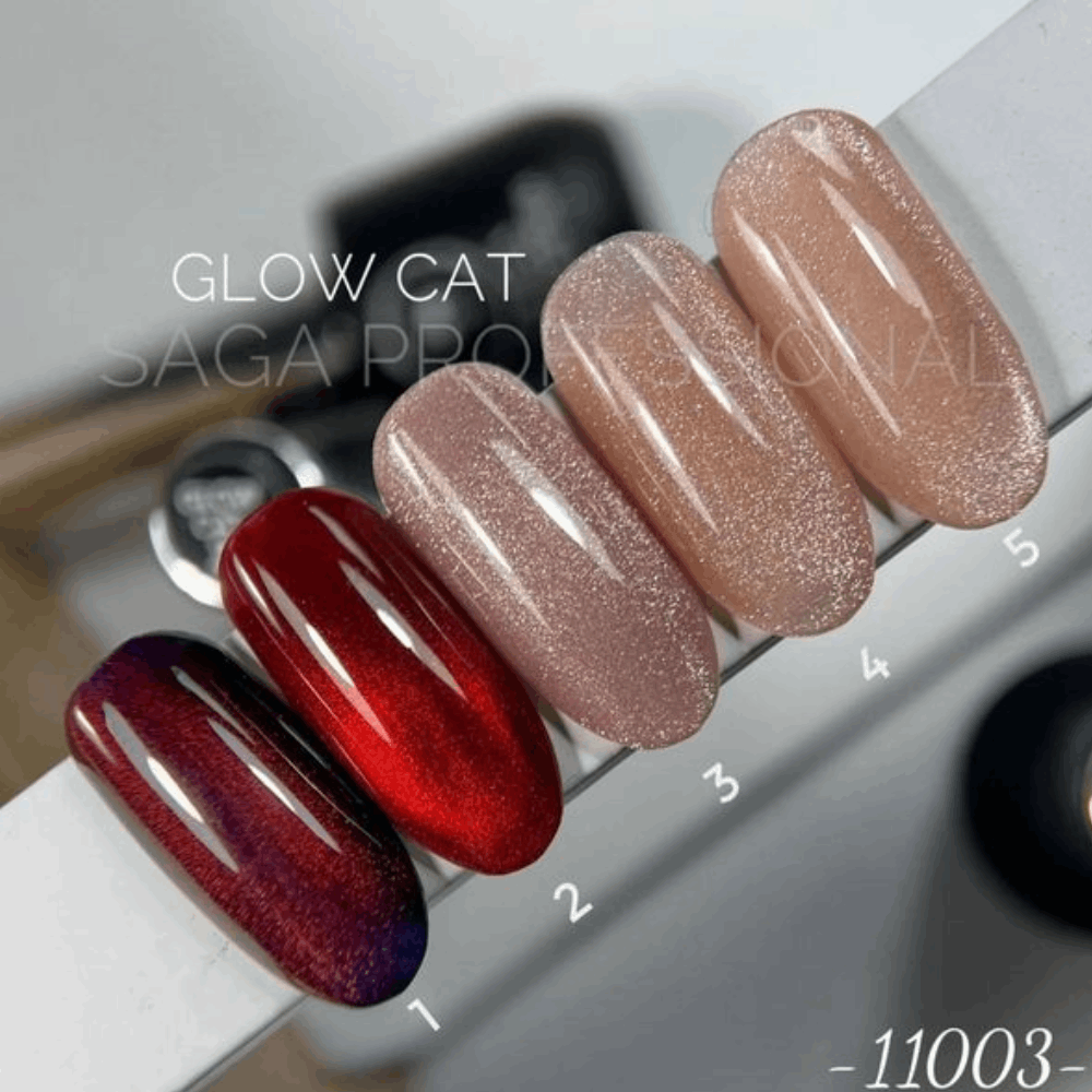 Gel Polish Cat Eye &amp; Disco SAGA CAT EYE GLOW 9ml