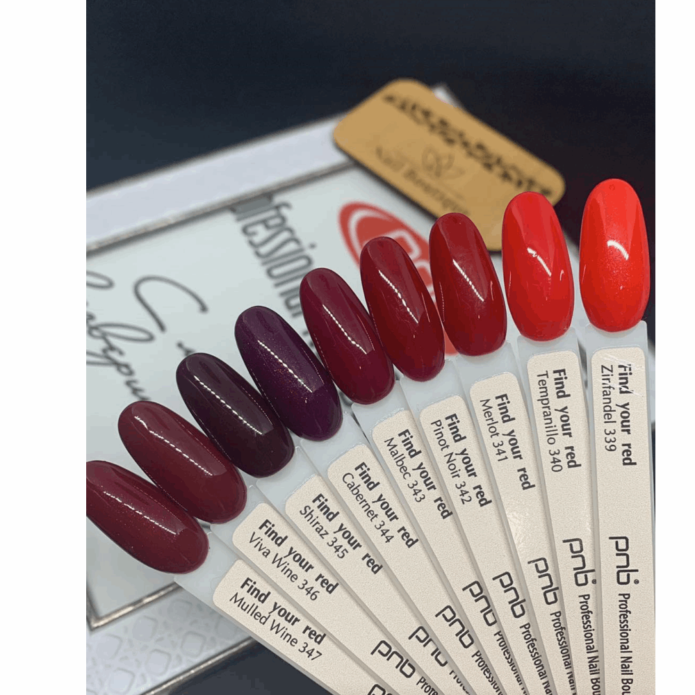 Gel Polish PNB Gel polish 8ml Find your RED 339-347