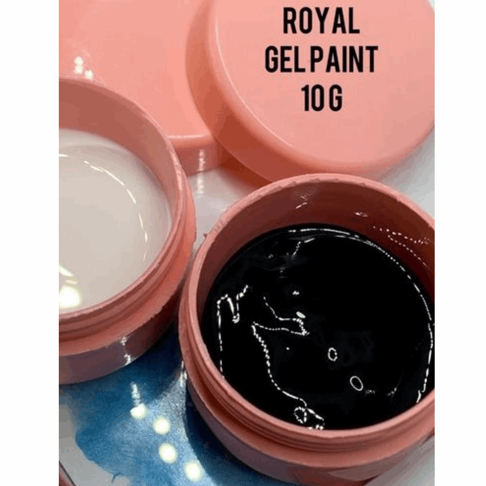 Gel Paint &amp; Paste Royal Gel Paint Black 10gr Germany