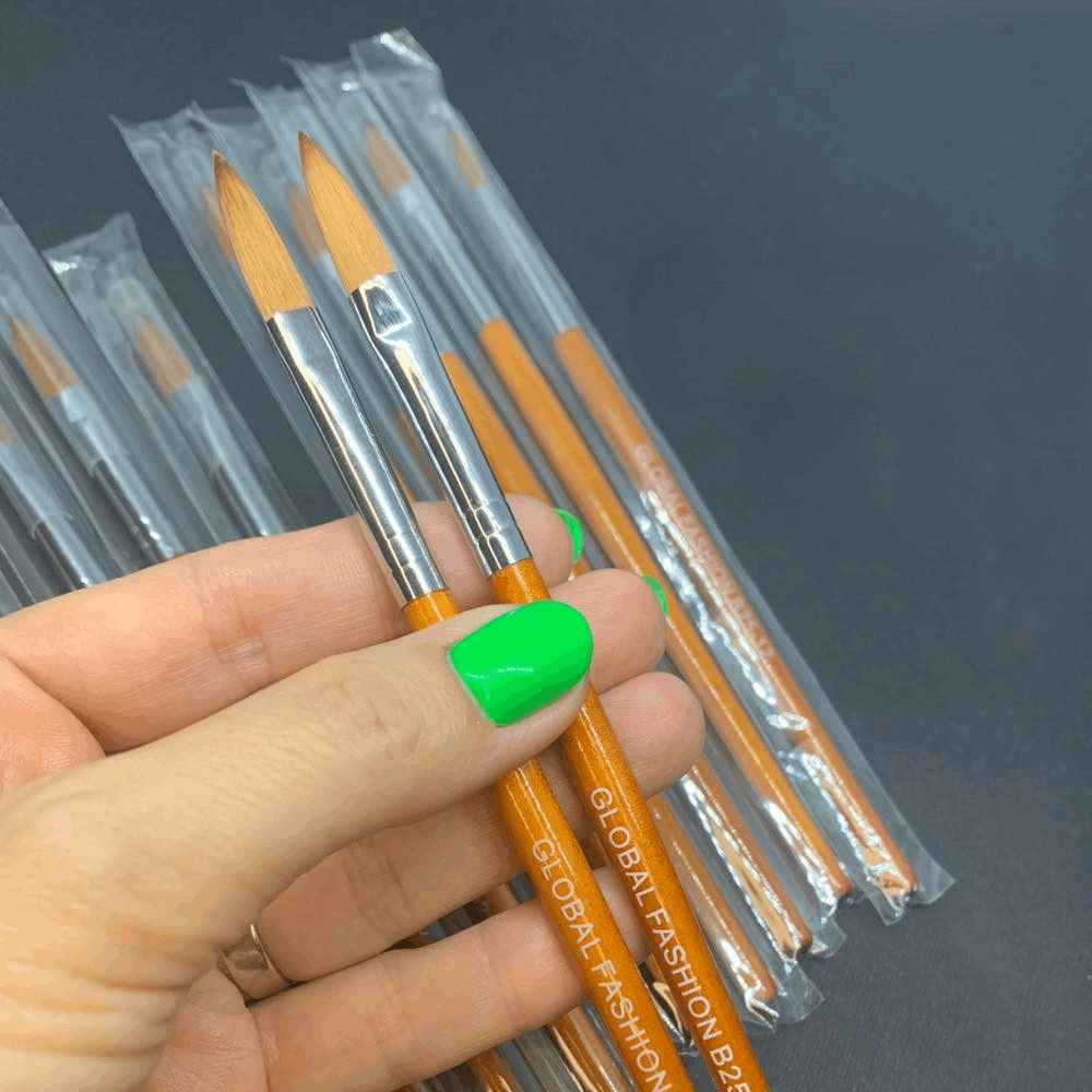 Acrylic products Global Fashion Acrylic Brush wooden #10/12