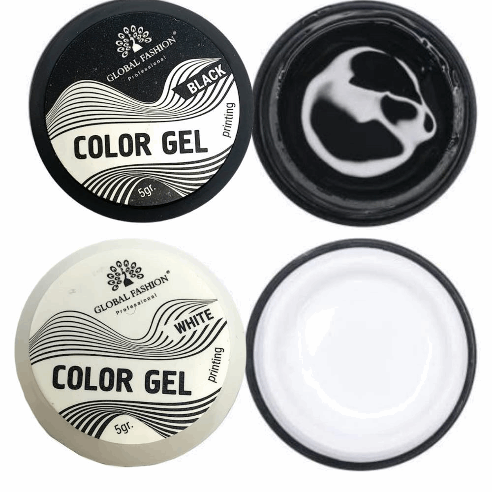 Gel Paint &amp; Paste Global Fashion Gel paint white 5ml