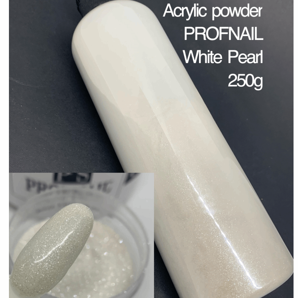 Acrylic products Acrylic Powder Profnail 250gr White pearl