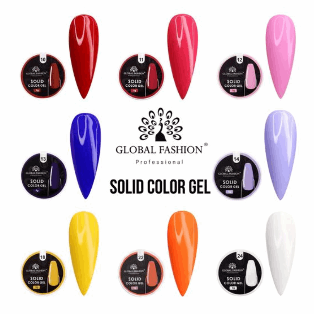 Gel Paint &amp; Paste Global Fashion Solid Color Gel 5g